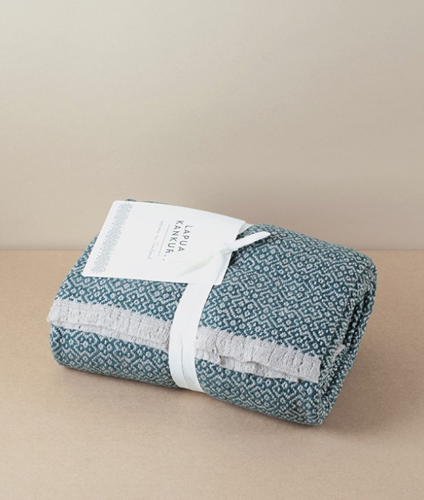 Finnish Merino Wool Scarf, Spruce Green