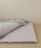 Finnish 'Rauha' Pure Wool Blanket, Rose & Beige
