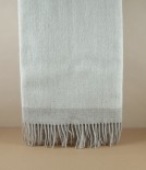 Finnish 'Rauha' Pure Wool Blanket, White & Beige