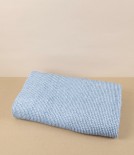 Finnish Linen & Tencel Bath Towel, Rainy Blue