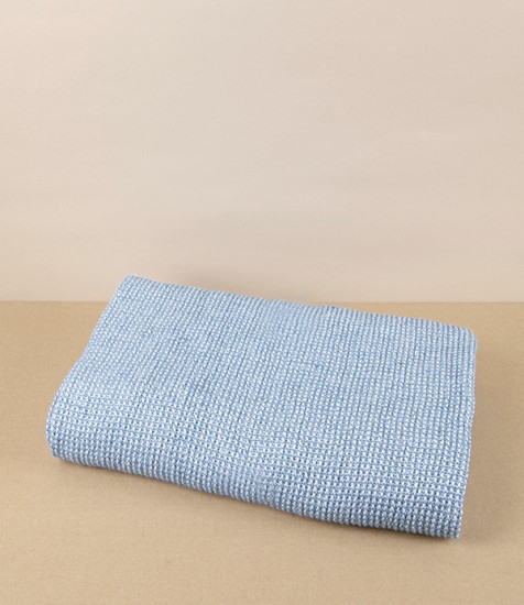 Finnish Linen & Tencel Bath Towel, Rainy Blue