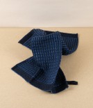 Finnish Linen & Tencel Dishcloth, Blueberry & Black