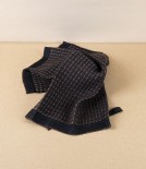 Finnish Linen & Tencel Dishcloth, Black & Brown