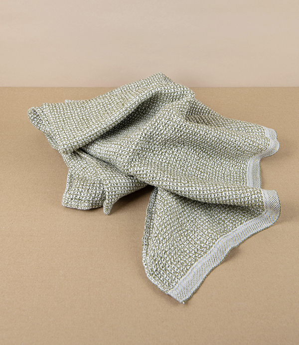 Finnish Linen & Tencel Hand Towel, Olive