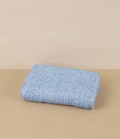 Finnish Linen & Tencel Hand Towel, Rainy Blue