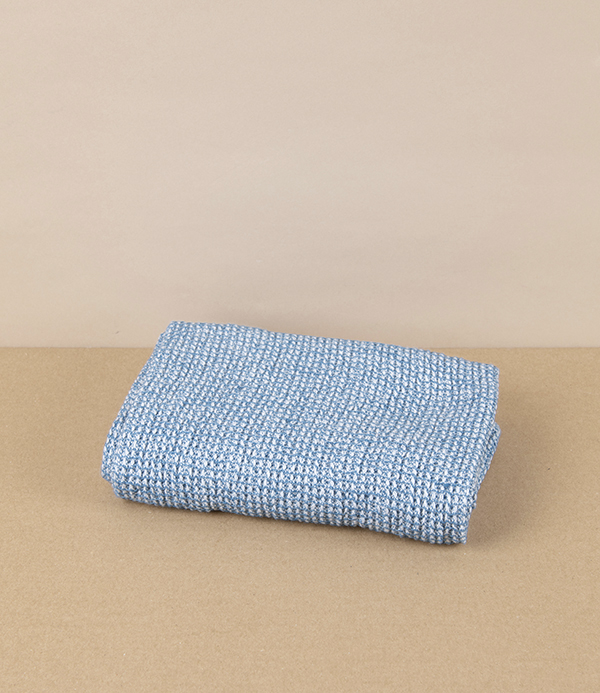 Finnish Linen & Tencel Hand Towel, Rainy Blue