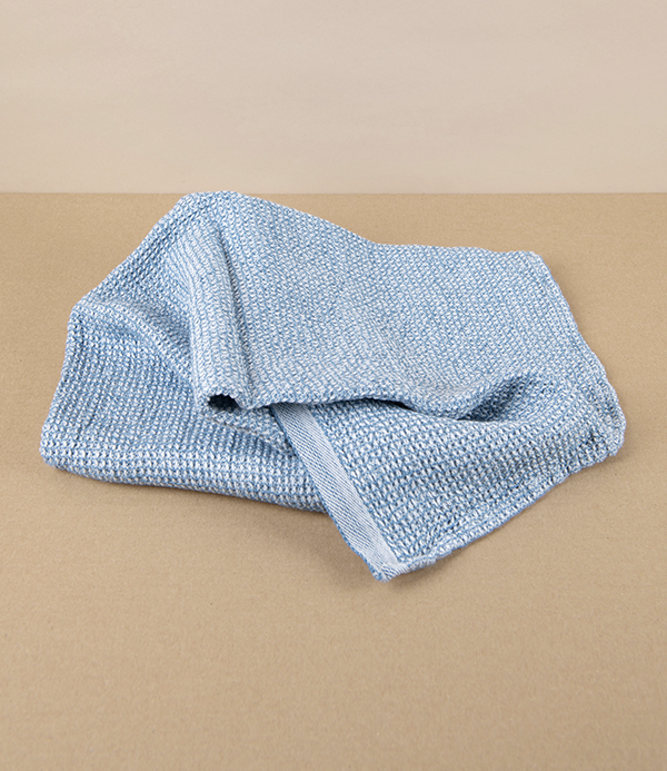 Finnish Linen & Tencel Hand Towel, Rainy Blue