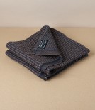 Finnish Linen & Tencel Kitchen Towel, Black & Brown