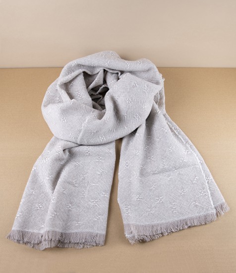 Finnish Merino Wool Lightweight 'Tuula' Scarf, Beige