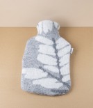 Finnish Wool ‘Verso’ Hot Water Bottle, Grey & White