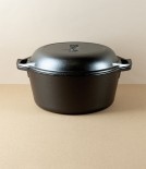 Lodge Cast Iron Double Dutch Oven
