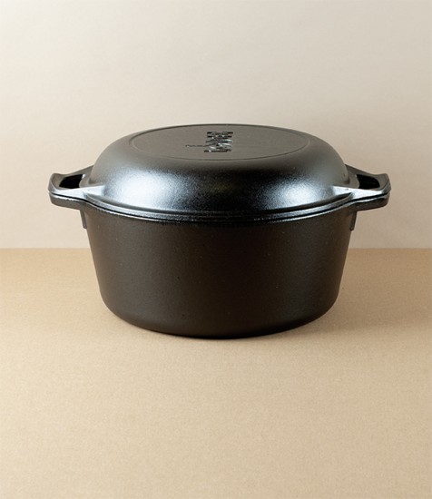 Lodge Cast Iron Double Dutch Oven