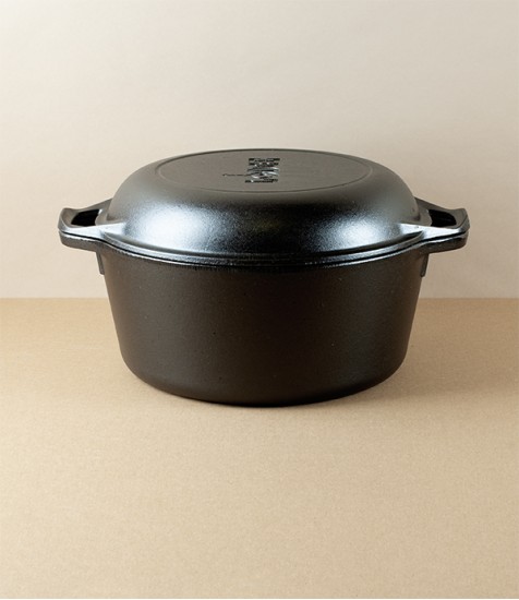 Lodge Cast Iron Double Dutch Oven