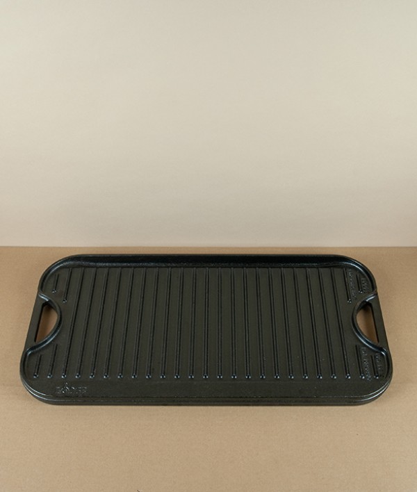 Lodge Cast Iron Rectangular Reversible Griddle, 20"
