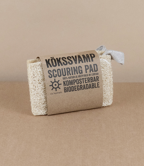 Loofah compostable scouring pads