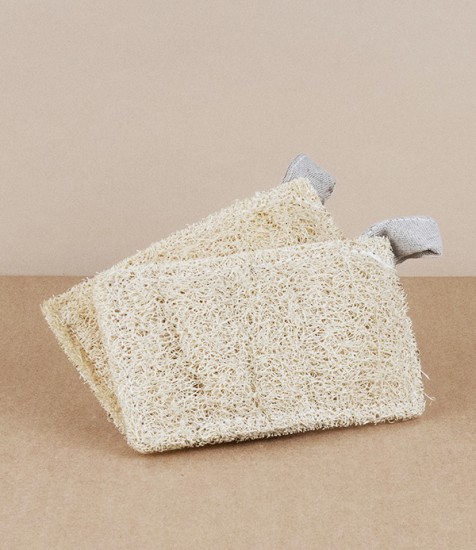 Loofah compostable scouring pads