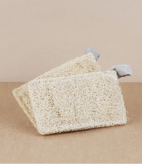 Loofah compostable scouring pads