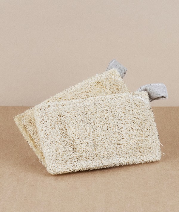 Loofah compostable scouring pads