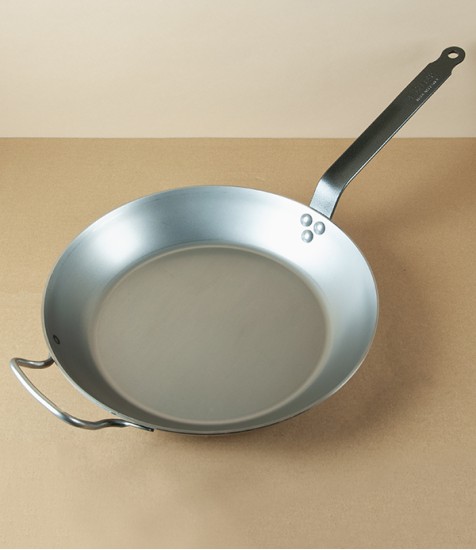 Lyonnaise Heavy Steel Frying Pan, 32cm