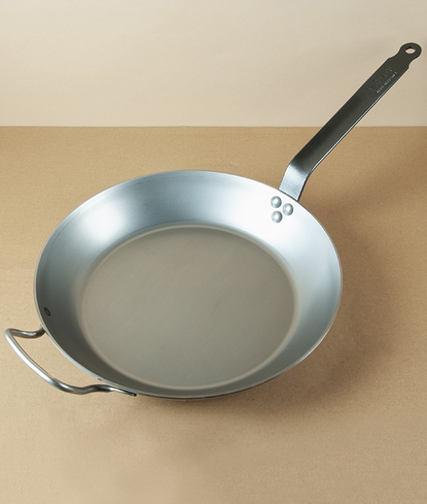 Lyonnaise Heavy Steel Frying Pan, 32cm