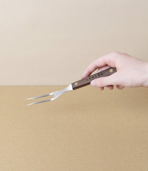 Lamson “Granny Fork” for Serving or Cooking with Walnut Handle