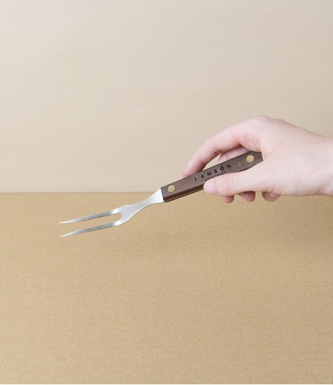 Lamson “Granny Fork” for Serving or Cooking with Walnut Handle