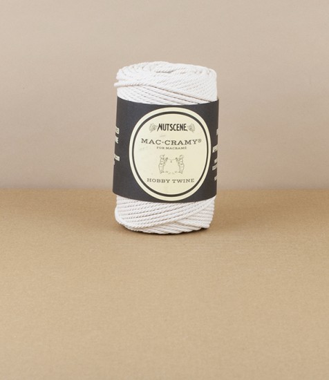 English Macrame Crafting Twine, Natural White