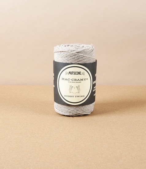 English Macrame Crafting Twine, Mouse Grey