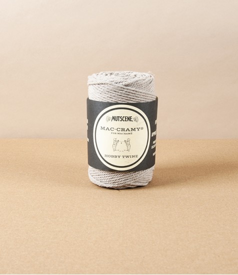 English Macrame Crafting Twine, Mouse Grey