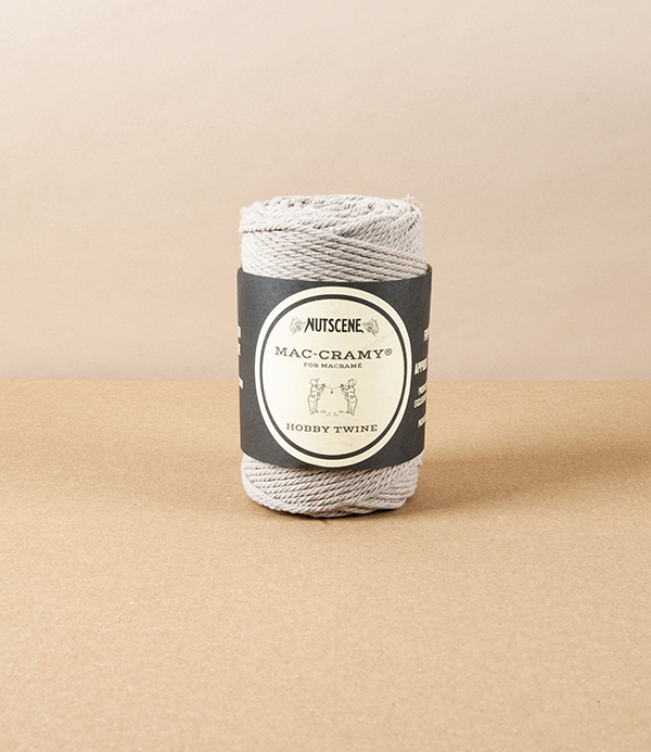 English Macrame Crafting Twine, Mouse Grey