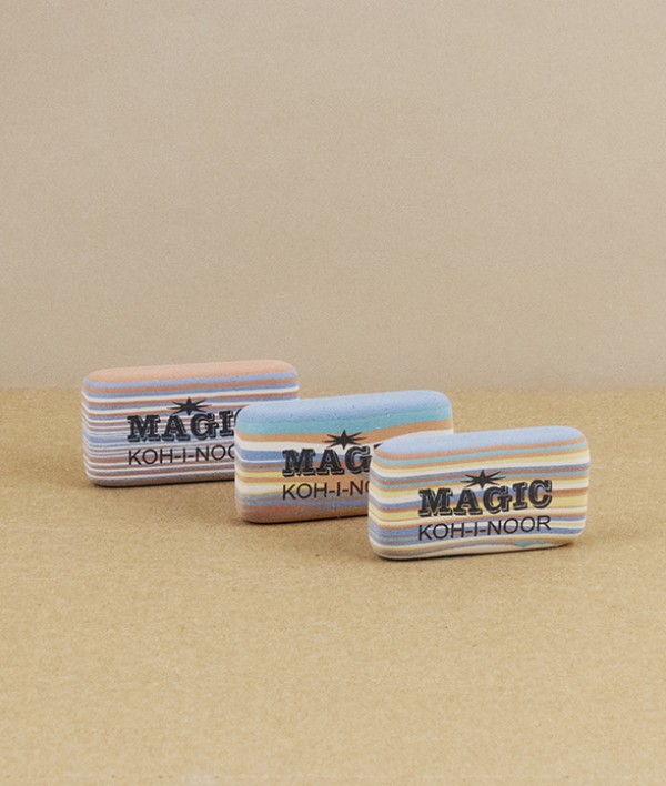 Magic eraser, natural latex rubber and pumice