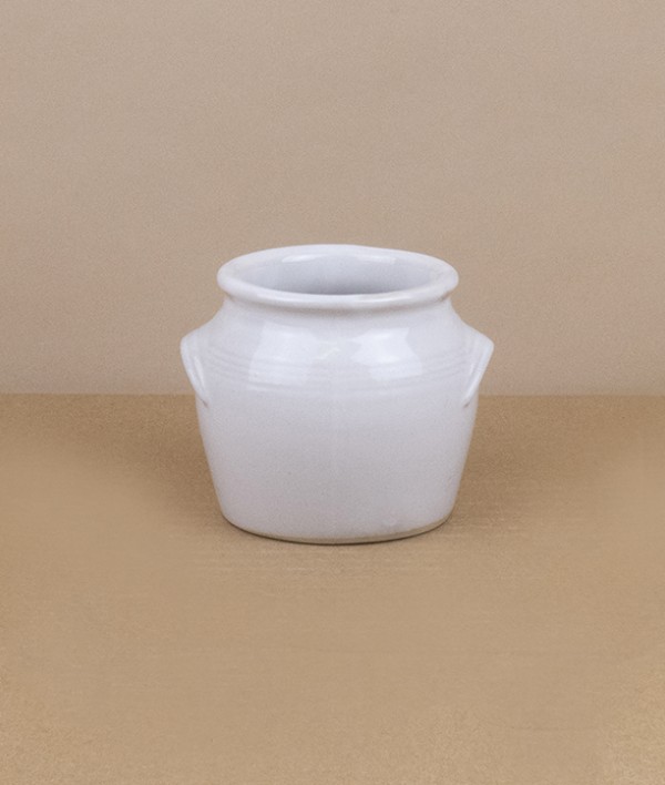 Poterie Digoin Main a Sel, Blanc