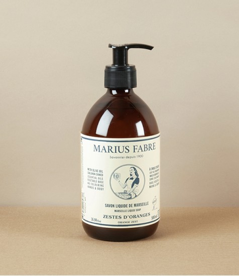 Marseille liquid soap, orange zest, 500ml