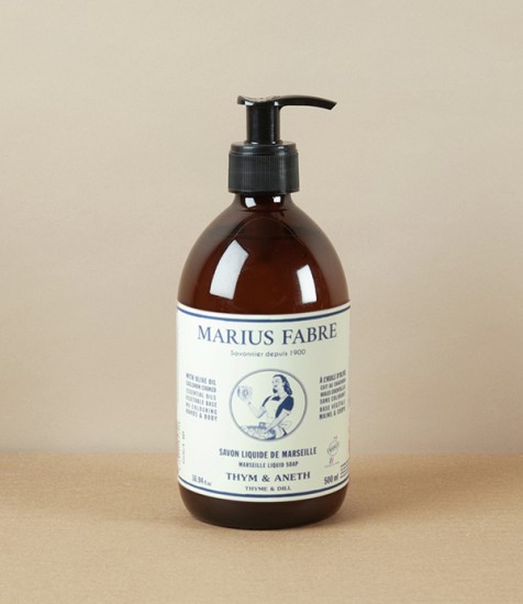 Marseille Liquid Soap, Thyme & Dill, 500ml