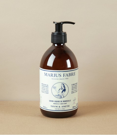 Marseille Liquid Soap, Thyme & Dill, 500ml