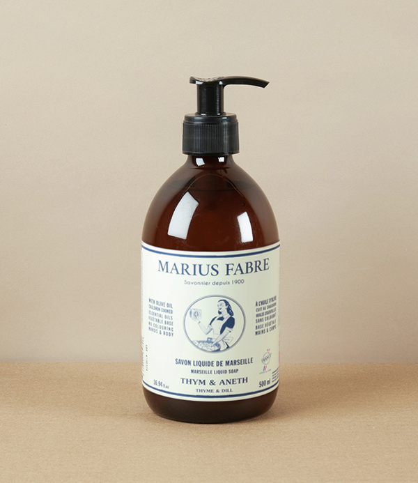 Marseille Liquid Soap, Thyme & Dill, 500ml
