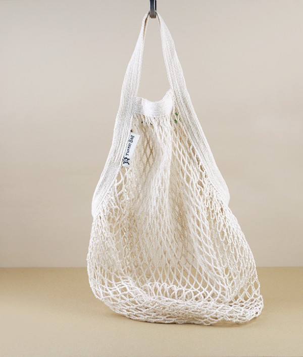 Organic Cotton Market Bag, Short Handled, Natural