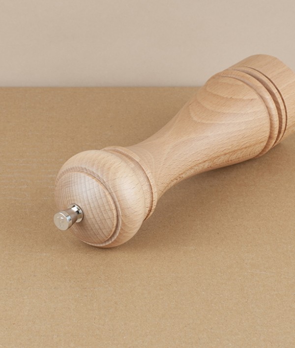 French Marlux Beech Wood Pepper Mill, 21cm