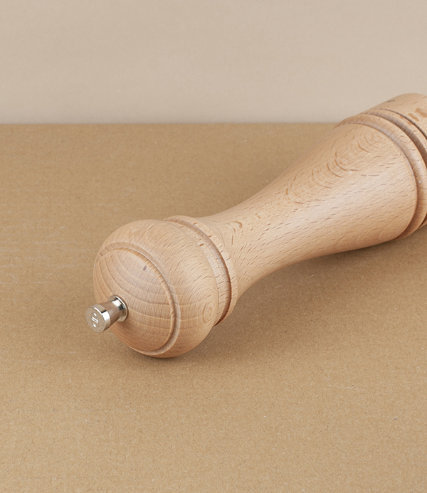 French Marlux Beech Wood Salt Mill, 21cm