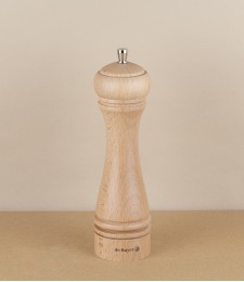 French Marlux Beech Wood Salt Mill, 21cm