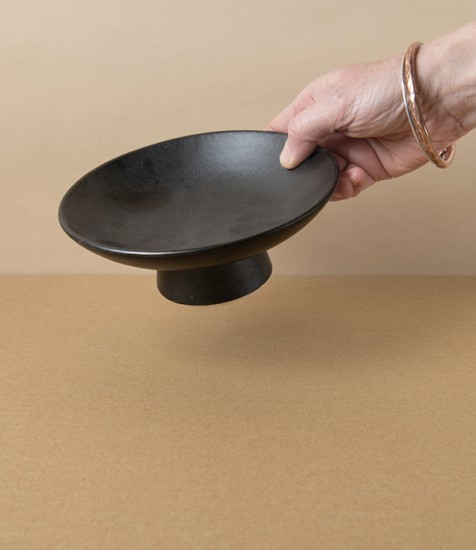 Japanese Ceramic Footed Table Dish or Bowl