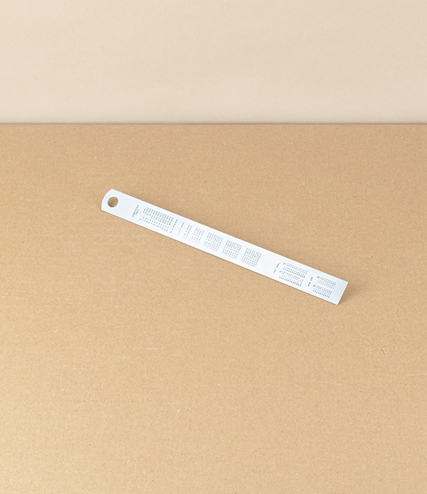 Japanese Stainless Steel Rule, 15cm