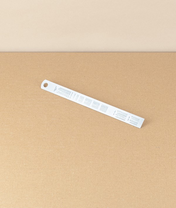 Japanese Stainless Steel Rule, 15cm