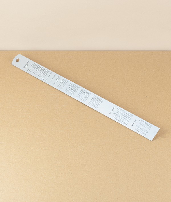 Japanese Stainless Steel Rule, 30cm