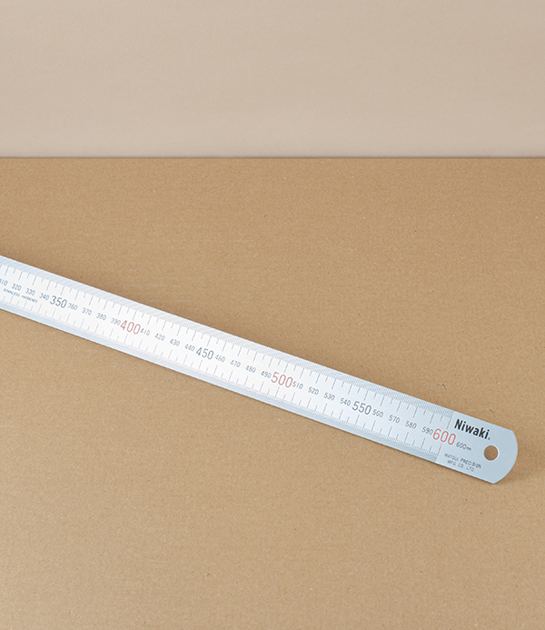 Japanese Stainless Steel Rule, 60cm