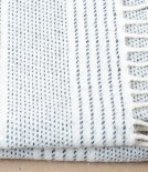 Irish Alpaca / Wool Throw, Natural Stripe