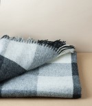 McNutt of Donegal Woollen Throw, Monochrome Check