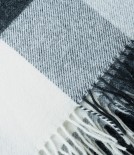 McNutt of Donegal Woollen Throw, Monochrome Check