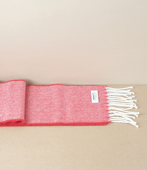 McNutt of Donegal Children's Scarf, Scarlet