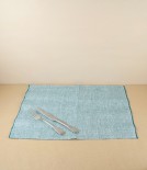 McNutt of Donegal Linen Placemats, Teal, Set of 4